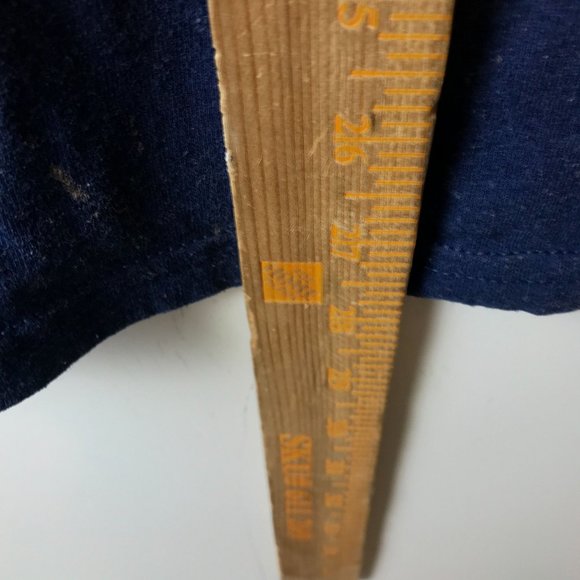 Bleached Split Happens T Shirt Gray Blue Medium M Bowling Pins Graphic Tee Solid - Picture 7 of 12